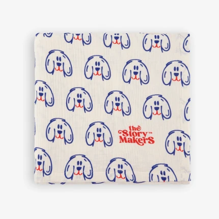 Otulacz muślinowy - Dog with a smile / The Story Makers