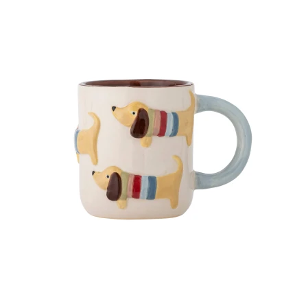 Dziecięcy kubek z kamionki Charlie - Multi / Bloomingville Mini