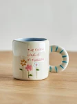 Dziecięcy kubek z kamionki Cloudy - The earth laughs in flowers / Bloomingville Mini