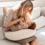 Poduszka do karmienia - Cream stripe / Sebra