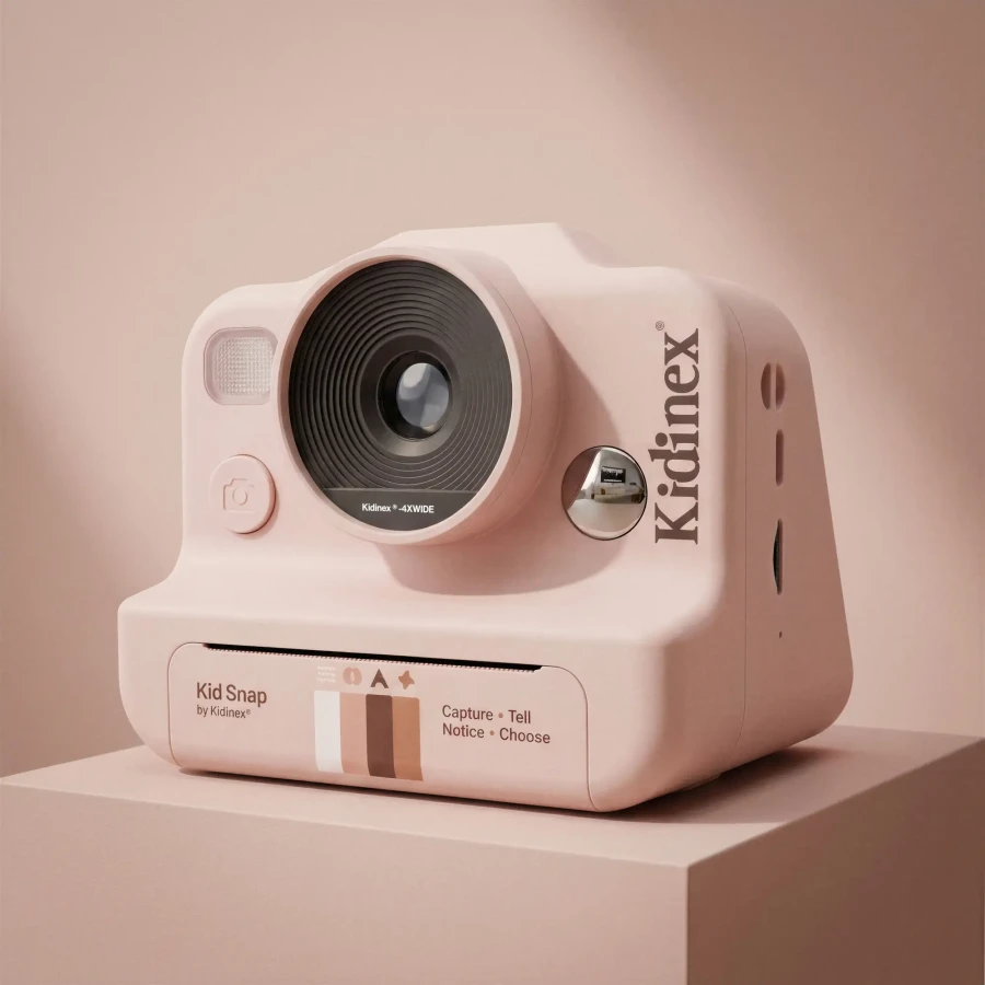 Aparat z drukarką dla dzieci KidSnap™ - Pink / Kidinex