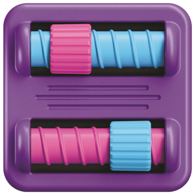 Sensoryczny Kwadrat. PlayTab. Nakrętki / Fat Brain Toys