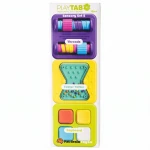 PlayTab Sensoryczne Kwadraty - Zestaw 5 z Nakrętkami / Fat Brain Toys