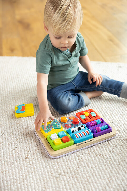 PlayTab Sensoryczne Kwadraty - Zestaw 6 z Gąsienicą / Fat Brain Toys