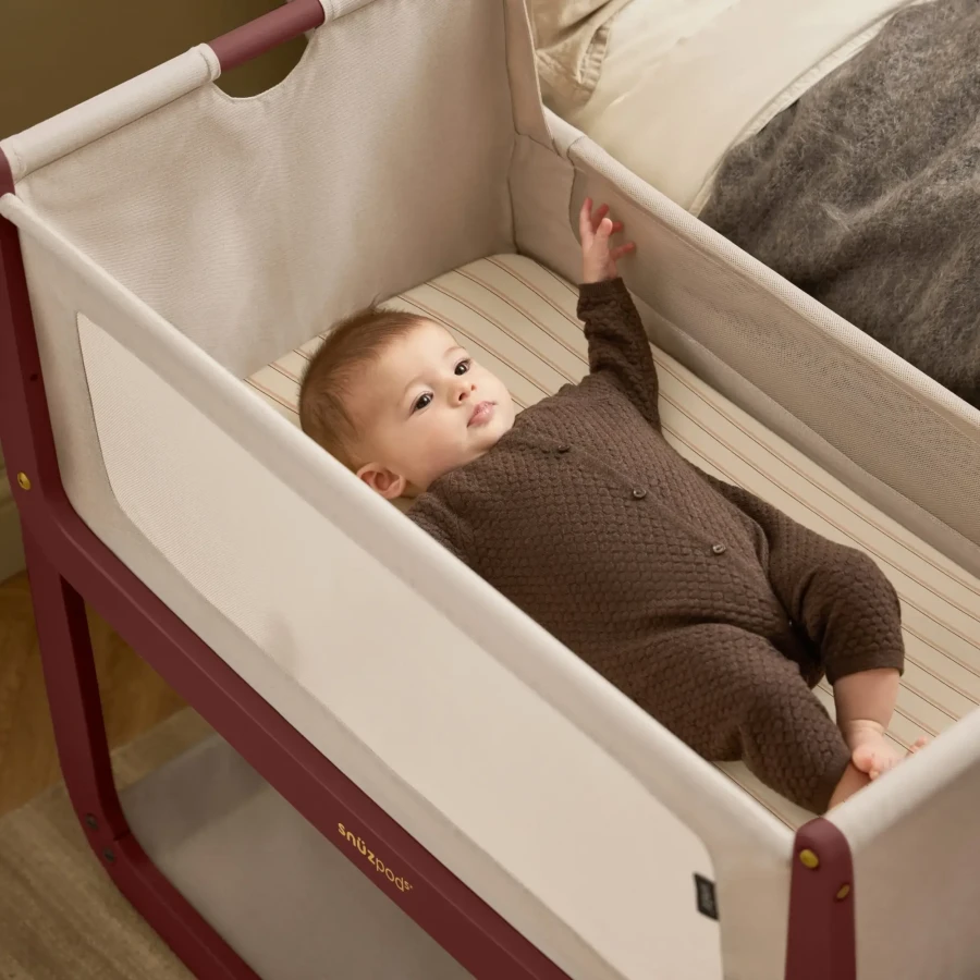 Wielofunkcyjne łóżeczko dostawne SnuzPod5 - Rouge / Snuz
