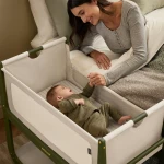 Wielofunkcyjne łóżeczko dostawne SnuzPod5 - Olive / Snuz