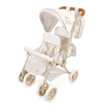 Bliźniaczy wózek regulowany Verona dla lalek do 52cm / DeCuevas