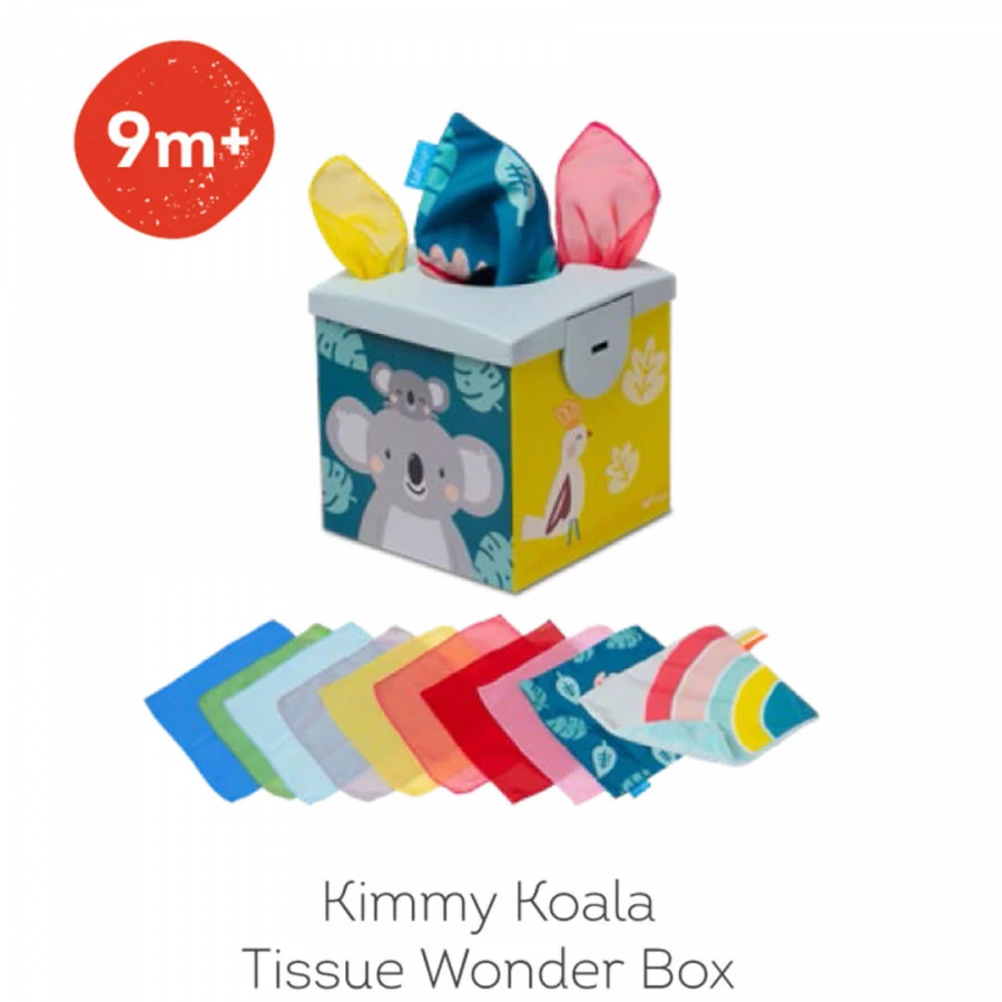 Sensoryczne pudełko edukacyjne z chusteczkami Koala Kimmy / Taf Toys