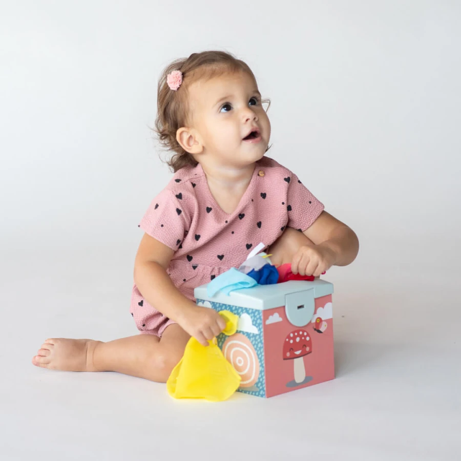 Sensoryczne pudełko edukacyjne z chusteczkami Koala Kimmy / Taf Toys