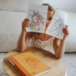 Wkłady uzupełniające REFIL KIDYDRAW-PAD 8+ - Horses / Kidywolf