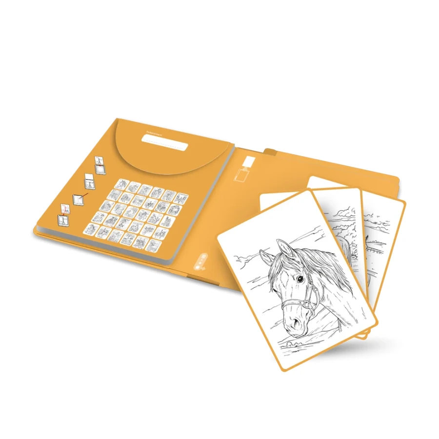 Wkłady uzupełniające REFIL KIDYDRAW-PAD 8+ - Horses / Kidywolf