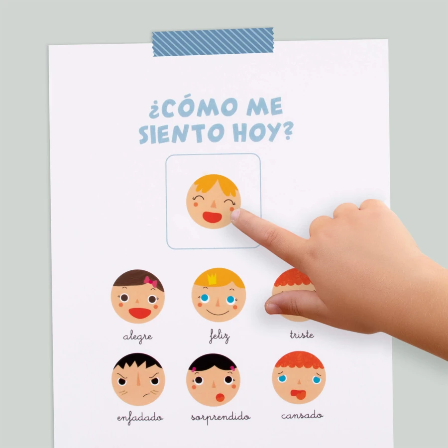 Zestaw naklejek w rolce - Emocje, 360szt. / Apli Kids