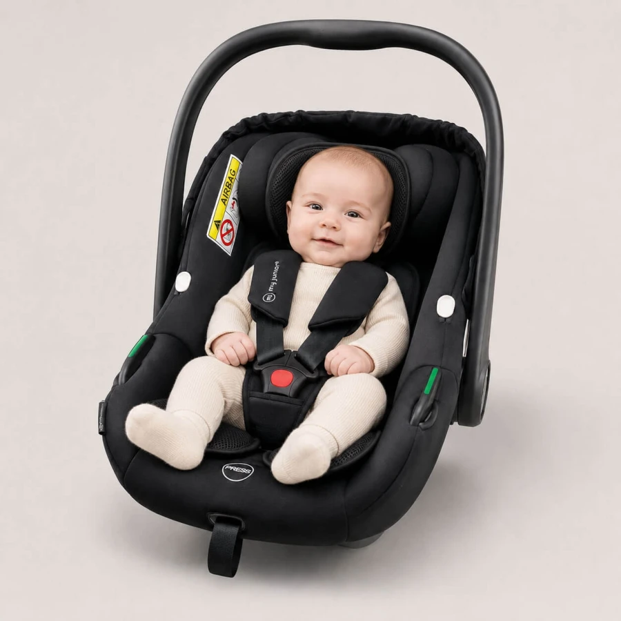 Oddychająca wkładka do fotelika Air Baby 0-13 kg - black / Zaffiro