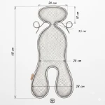 Oddychająca wkładka do fotelika Air Baby 0-13 kg - black / Zaffiro