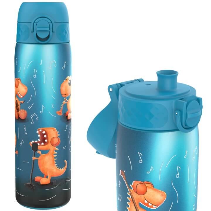 Stalowa butelka Double Wall - Dino Band, 500ml / ION8®