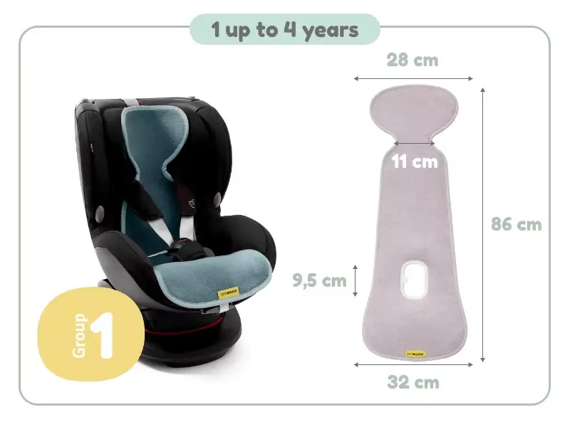 Wkładka antypotowa do fotelika 9-18kg - Seashell Olive / AeroMoov