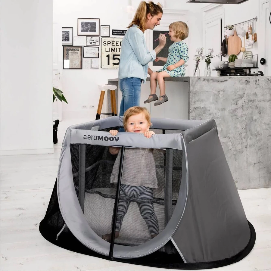 Łóżeczko turystyczne Instant Travel Cot - Grey Rock / AeroMoov