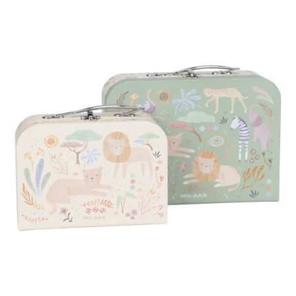 Zestaw 2 walizeczek Safari Friends FSC / Little Dutch