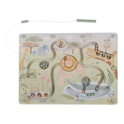 Labirynt magnetyczny Safari Friends FSC / Little Dutch