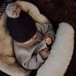 Regulowany śpiwór iGrow Aspen 0-36m black / Zaffiro
