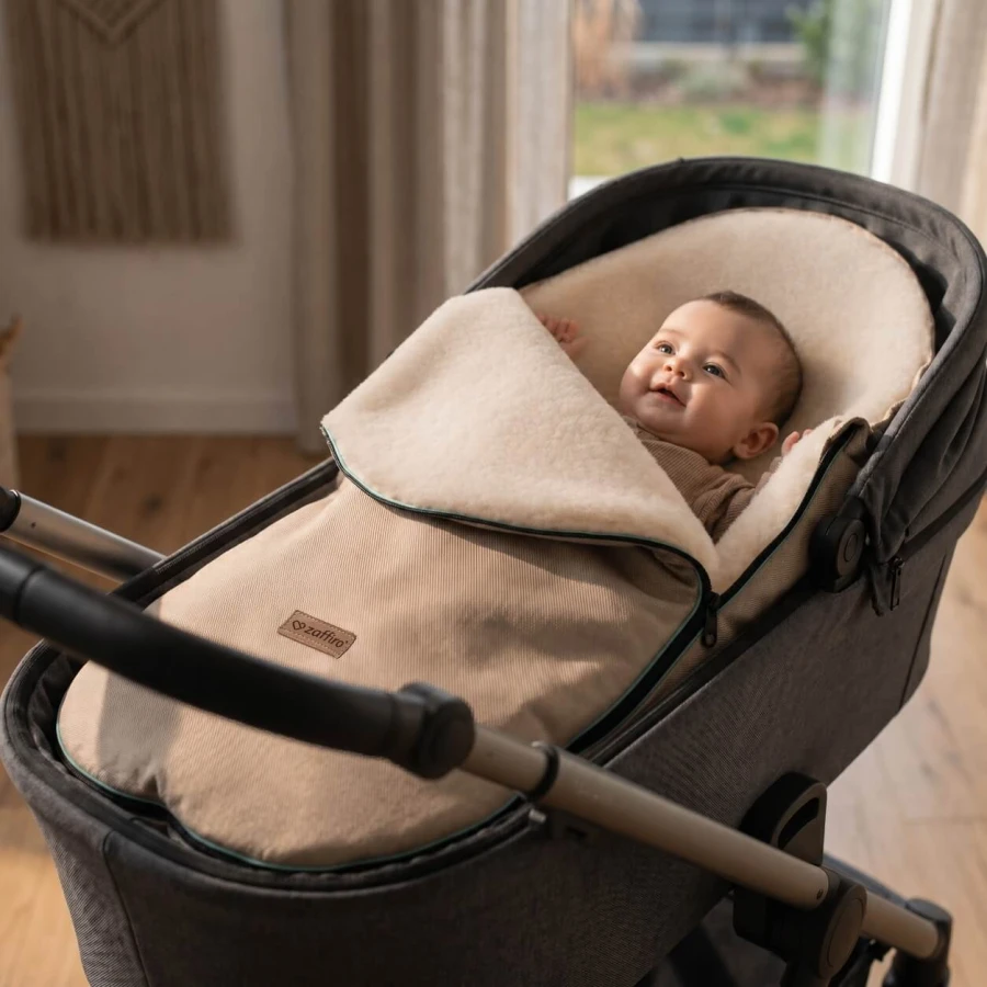 Śpiworek wełniany Mini Scandi 0-12m beige / Zaffiro