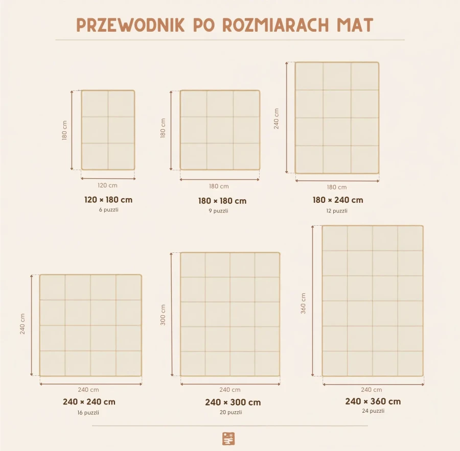 Piankowa mata podłogowa BOHO CLASSIC / Olya Kids