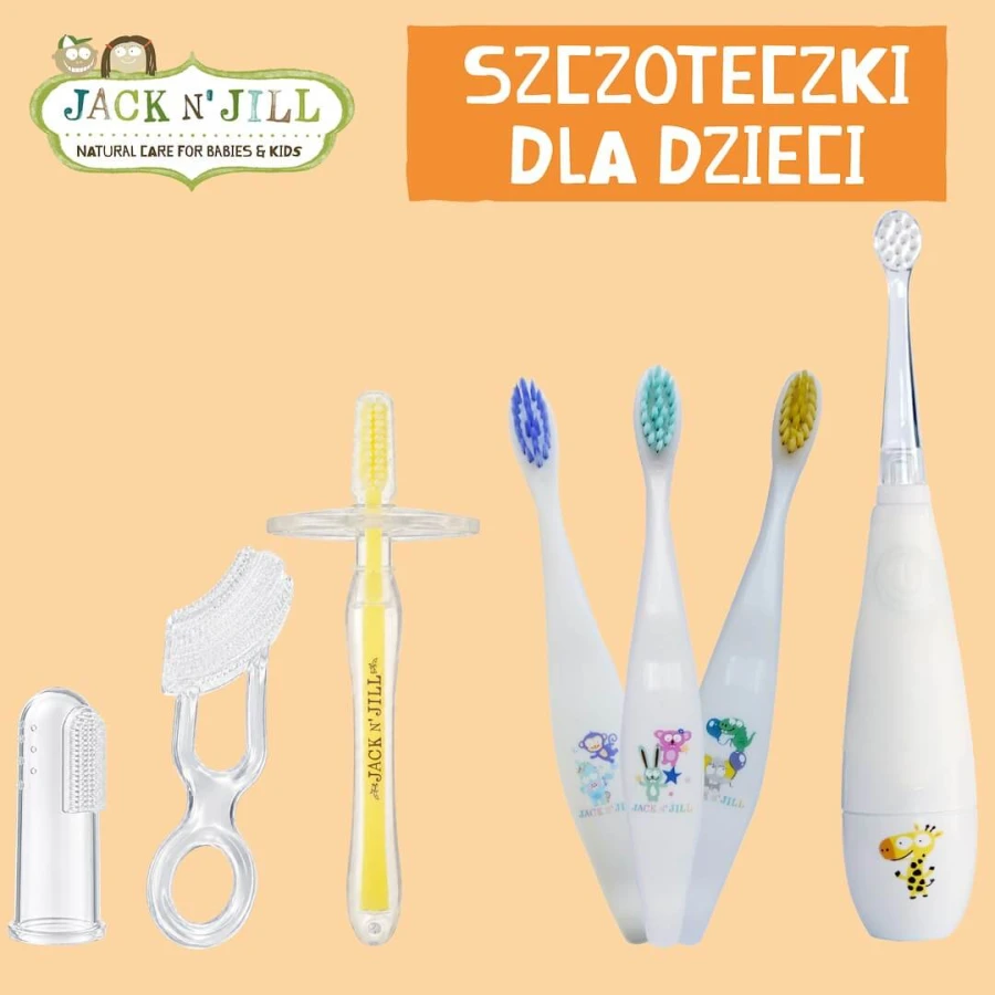 Szczoteczka do zębów dla dzieci- fioletowa, 12m+ / Jack N'Jill