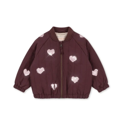 Kurtka bomberka Juno Sequin - decadent chocolate / Konges slojd