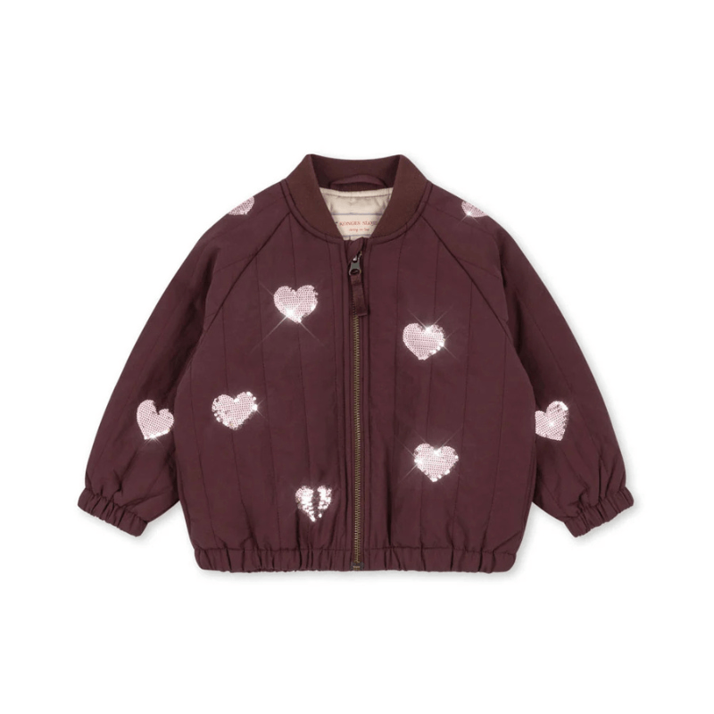 Kurtka bomberka Juno Sequin - decadent chocolate / Konges slojd
