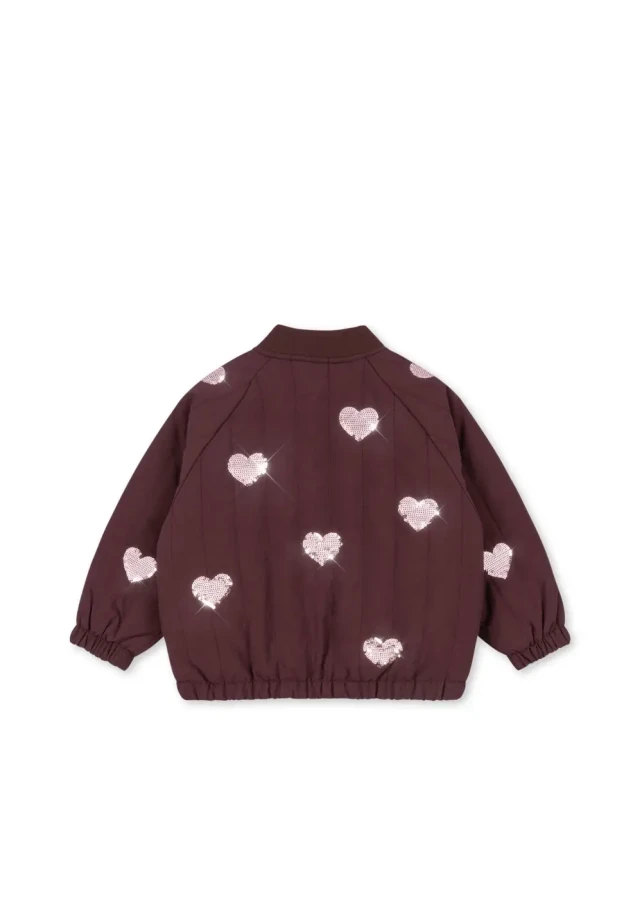 Kurtka bomberka Juno Sequin - decadent chocolate / Konges slojd
