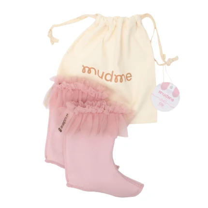 Ocieplacz polarowy Mudme x Manufaktura Falbanek - pink pearl / Mudme