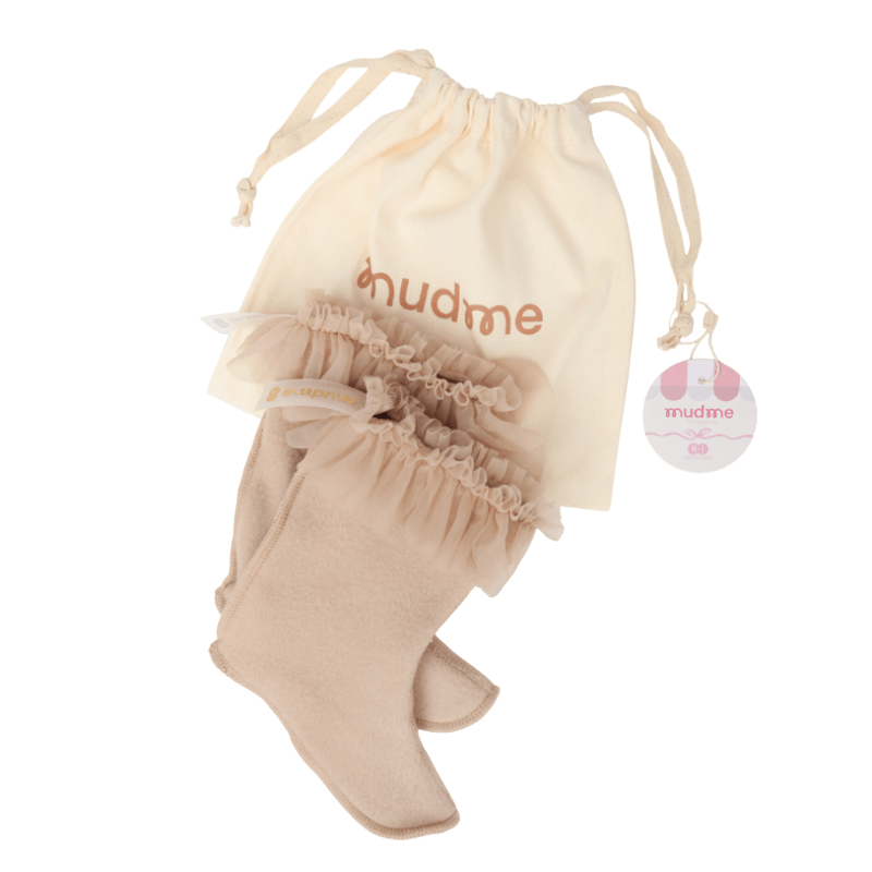 Ocieplacz polarowy Mudme x Manufaktura Falbanek - sand beige / Mudme
