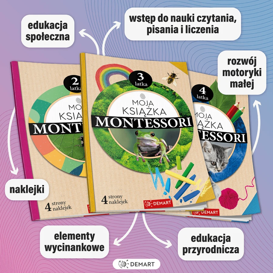 Moja książka Montessori 4-latka / Wydawnictwo Demart