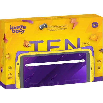 Ten Gen2 Tablet dla dzieci 10.1" Android 14 kontrola rodzicielska / Kiddobbo