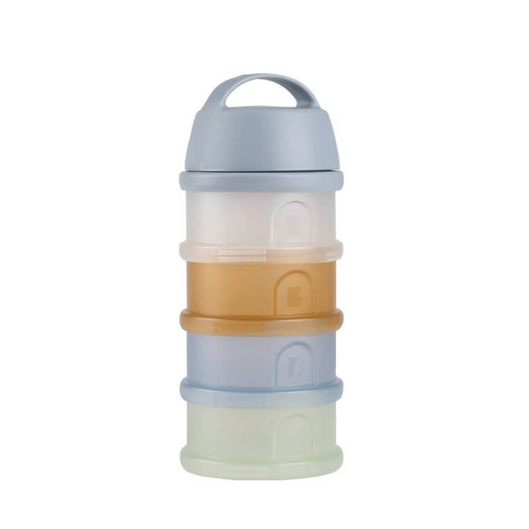 Pojemniki na mleko w proszku 4 komory - Translucent pebble / Beaba