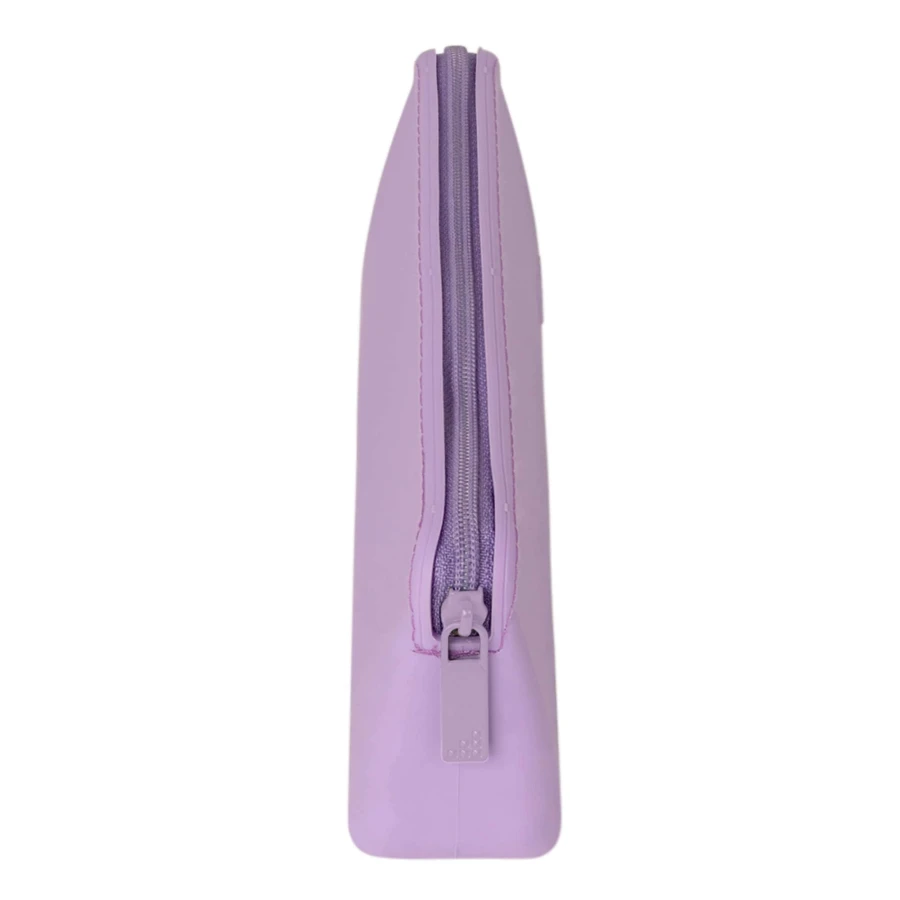 Sztućce ze stali nierdzewnej z etui na zamek - Purple / Citron