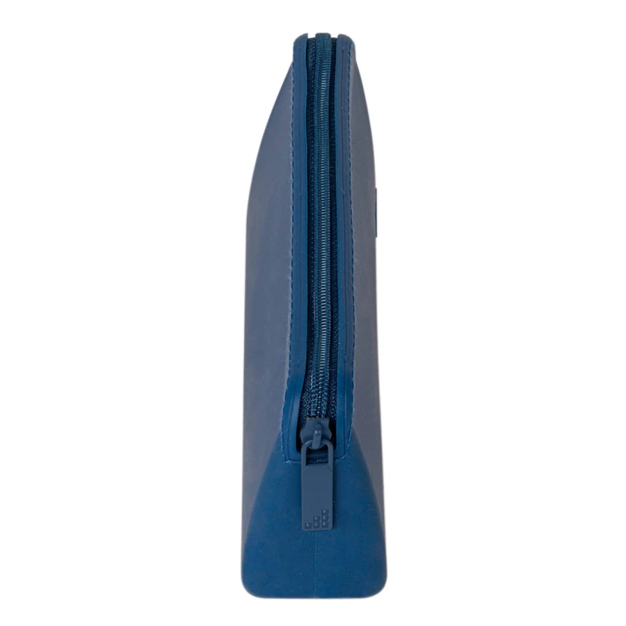 Sztućce ze stali nierdzewnej z etui na zamek - Blue / Citron