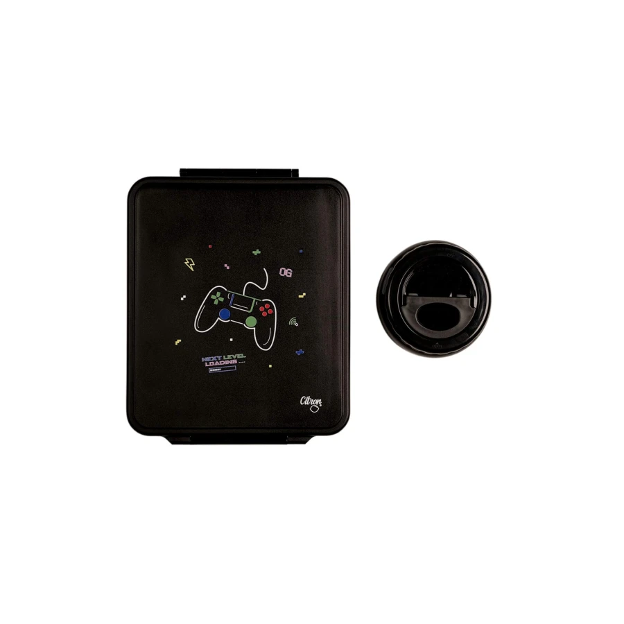 Grand lunch box z termosem - Gaming / Citron