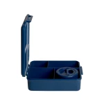 Grand lunch box z termosem - Blue Dino / Citron