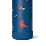 Butelka termiczna ze stali nierdzewnej 500ml - Blue Dino / Citron