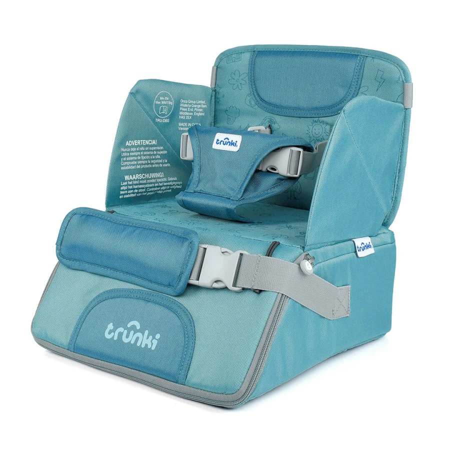 Przenośne krzesełko podwyższające Trunki - niebieskie / Trunki