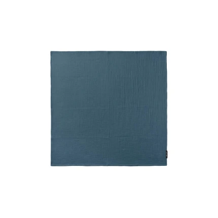Otulacz bawełniany dla niemowląt 100×80 cm - błękit oceanu / Lullalove