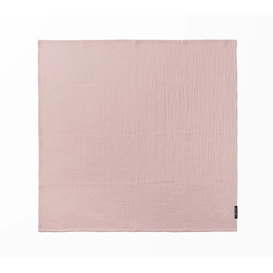 Lekki kocyk, otulacz bawełniany 150×200 cm - pudrowy róż / Lullalove