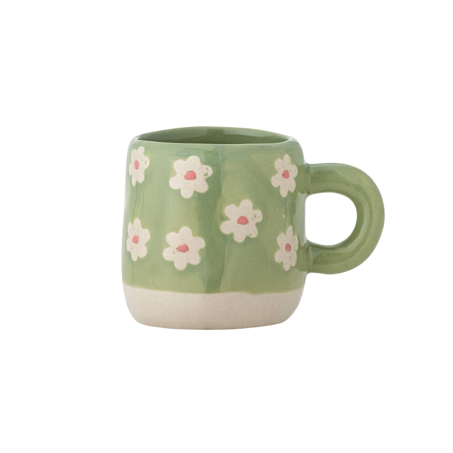 Dziecięcy kubek z kamionki - Millie, Green / Bloomingville Mini