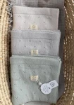 Koc dziany 100% merino wool JERSEY - błękitny / YOSOY