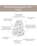 Śpiworek do spania 1 TOG - BABY SHOWER / YOSOY