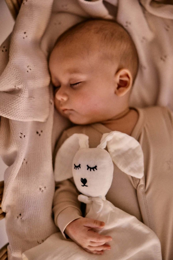 Rampers niemowlęcy z wełny merino - BEIGE / YOSOY