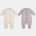 Rampers niemowlęcy z wełny merino - BEIGE / YOSOY