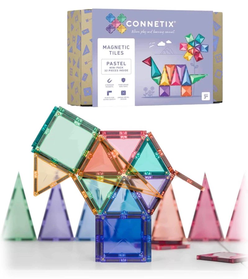 Klocki magnetyczne Pastel Mini Pack 32 el. / Connetix