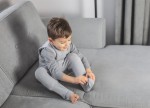 Dwustronny śpiworek z nóżkami - Melanżowy szary / Sleepee